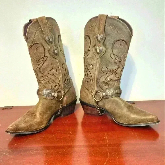 Durango "Crush Heartbreak" Boots SIZE 6.5 EUC - Picture 1 of 8